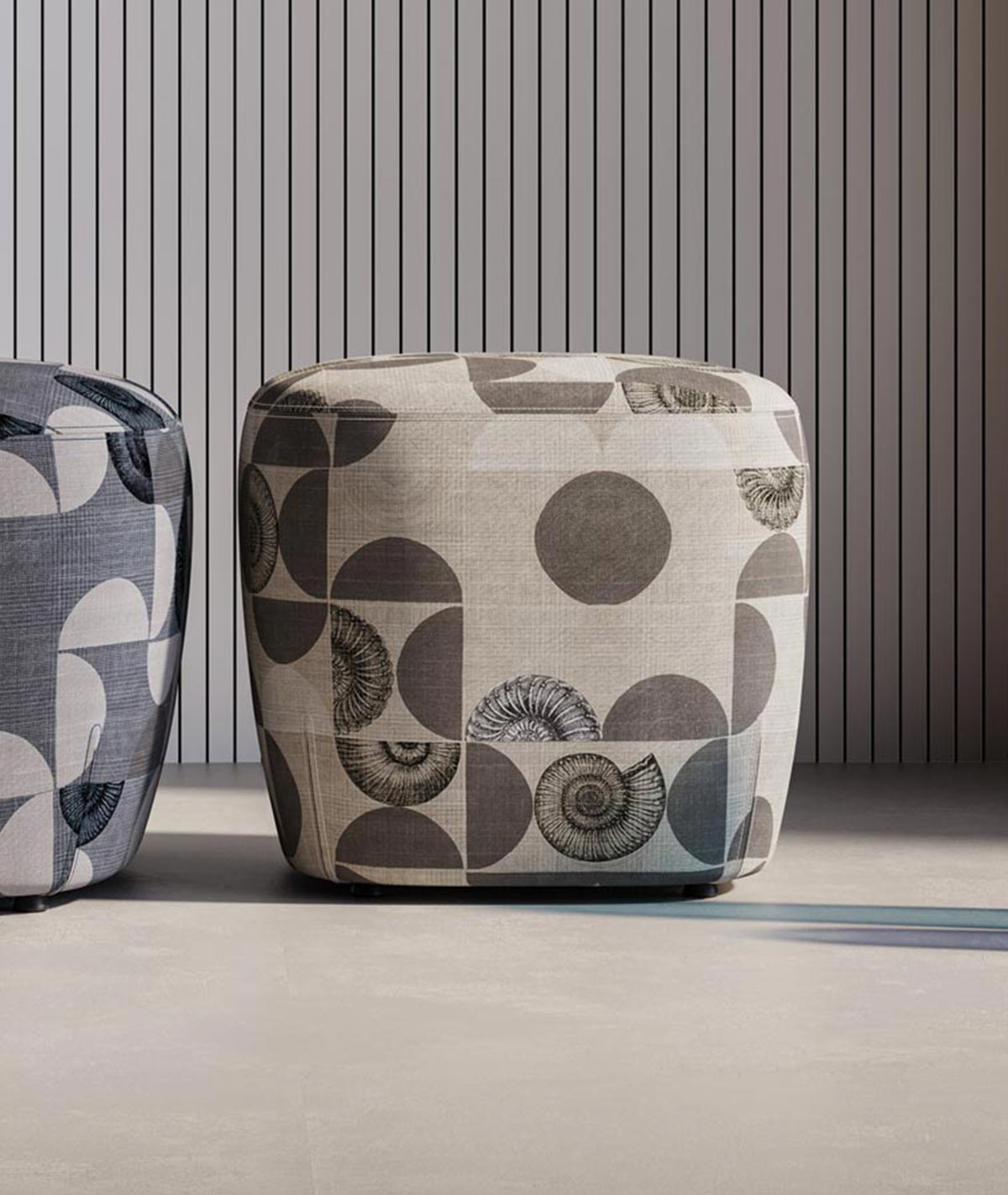 Pouf quadrato di design “Alicudi” – Private Collection